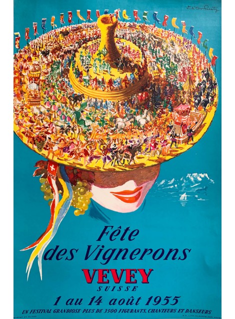 Viktor Rutz. Fête des Vignerons, Vevey. 1955.