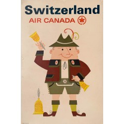 Switzerland. Air Canada. Vers 1965.