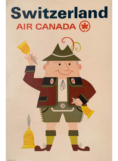 Switzerland. Air Canada. Vers 1965.