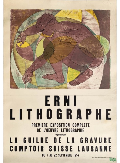 Hans Erni. Exposition Erni Lithographe, Lausanne, 1957.