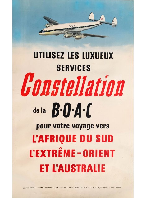 BOAC. Constellation. Vers 1950.
