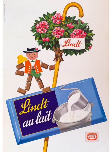 Emil Ebner. Lindt au lait. Ca 1950.