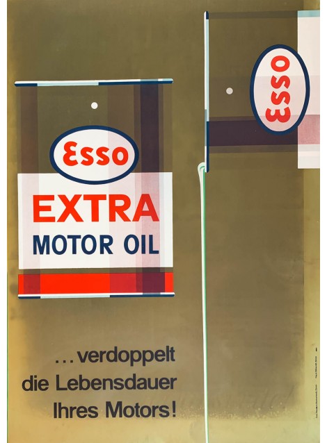 Esso. Extra Motor Oil. Ca 1955.