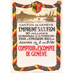 E.S. Canton de Genève. Emprunt. 1924.