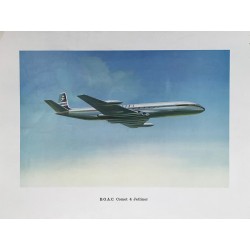 BOAC. Comet 4 Jetliner. Ca 1959.