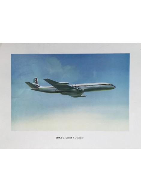 BOAC. Comet 4 Jetliner. Ca 1959.