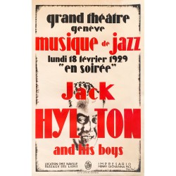 Henry Meylan. Jack Hilton, Jazz, Genève. 1929.