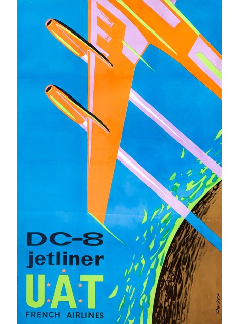 Barlier. DC-8 Jetliner U.A.T. Vers 1960.
