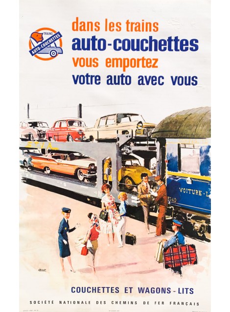 Albert Brenet. SNCF, couchettes et wagons-lits. 1963.