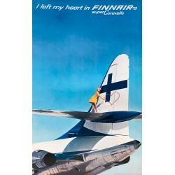 Pohjakallio. Finnair's Super Caravelle. Ca 1965. Deux affiches.