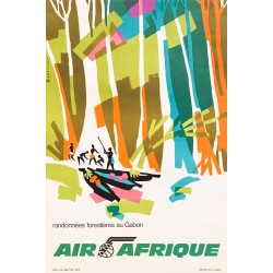 Jean Dessirier. Air Afrique. Gabon. Vers 1960.