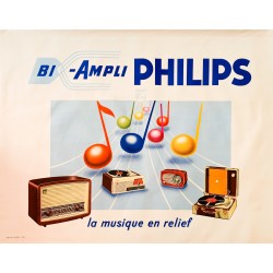 Elvinger. Bi-Ampli Philips. Vers 1960.