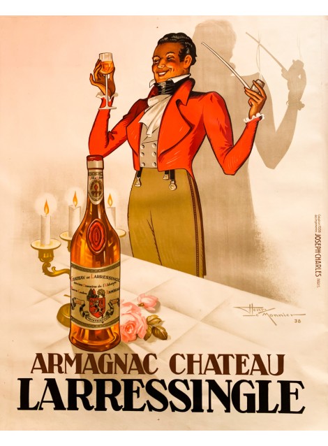 Henry Le Monnier. Armagnac Château Larressingle. 1938.