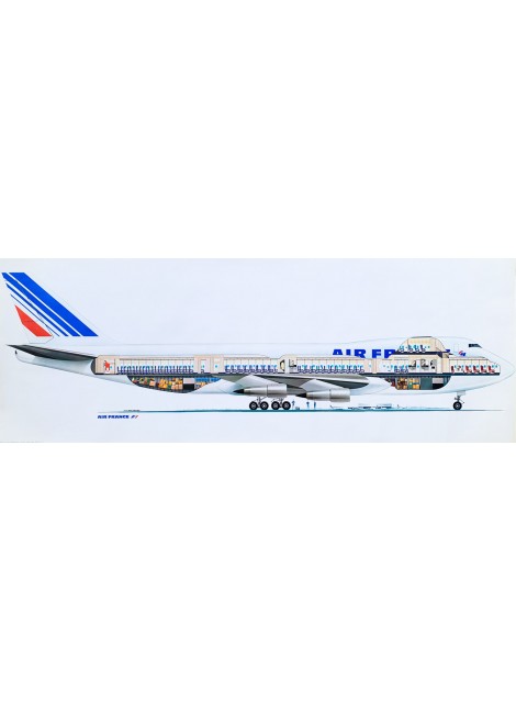 Jean-Pierre Goutratel. Air France. Boeing 747. Vers 1975.
