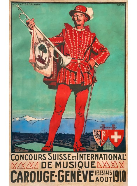 Edouard Elzingre. Concours de musique, Carouge. 1910.