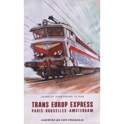 Albert Brenet. Trans Europ Express. 1965.