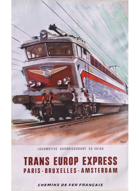 Albert Brenet. Trans Europ Express. 1965.
