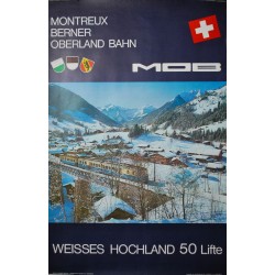 Montreux Oberland Bernois. Gstaad. Villiger. 1965.