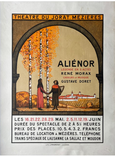 Jean Morax. Aliénor. René Morax. Théâtre du Jorat. 1910.