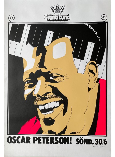 Nils Sture Jansson. Oscar Peterson. Ca 1970.