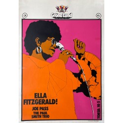 Nils Sture Jansson. Ella Fitzgerald. Ca 1970.