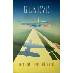 Walter Mahrer. Genève, Aéroport intercontinental. 1949.