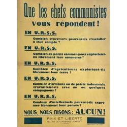 Paix et Liberté. Que les chefs communistes vous répondent. Vers 1955