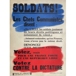 Paix et Liberté. Soldats ! Les chefs communistes disent... Vers 1955