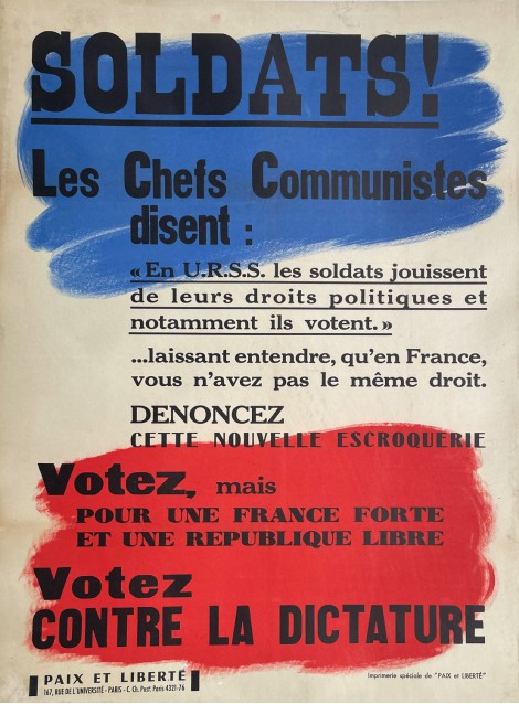 Paix et Liberté. Jeunes de France. Vers 1955