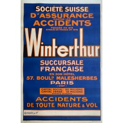 Winterthur. Succursale française. Paris. 1929.