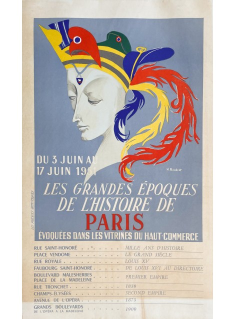 Hélène Baudrot. Les grandes époques de l'histoire de Paris. 1951