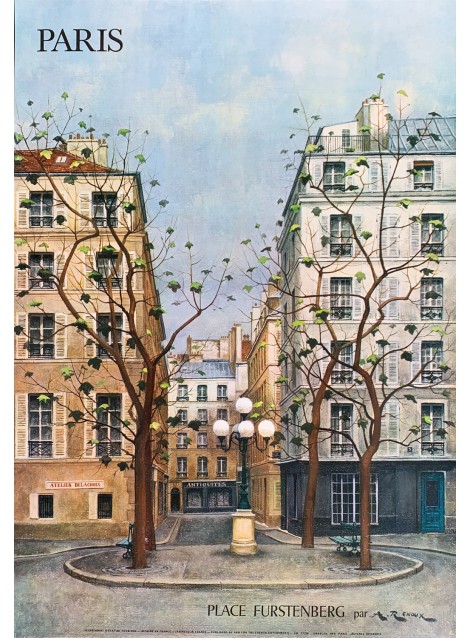 André Renoux. Paris. Place Furstenberg. 1977.