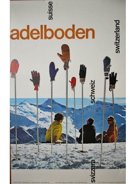 Adelboden. Werner Mühlemann. 1960.