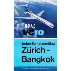 Frank Wootton. BOAC. VC10. Zurich - Tokyo. 1963