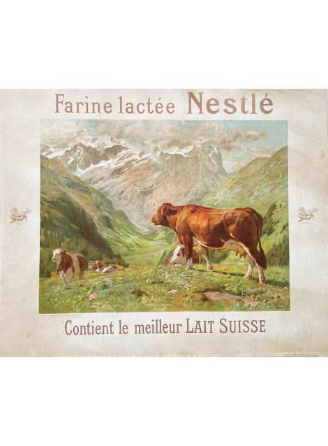 Eugène Burnand. Farine lactée Nesté. Vers 1895.