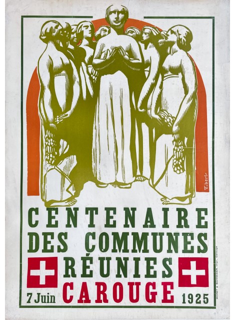 Pierre-Eugène Vibert. Centenaire des Communes réunies, Carouge. 1925.
