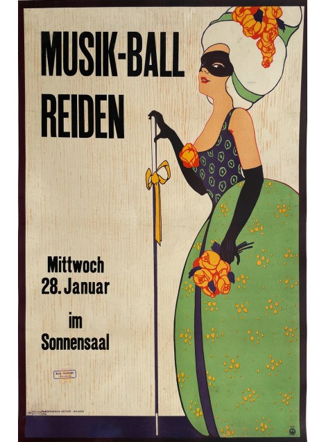 Musik-Ball Reiden. Ca 1910.