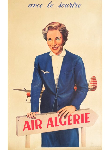 Yves Delfo. Air Algérie. Vers 1955.