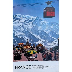 Chamonix Mont-Blanc, Téléphérique du Brévent. 1972.