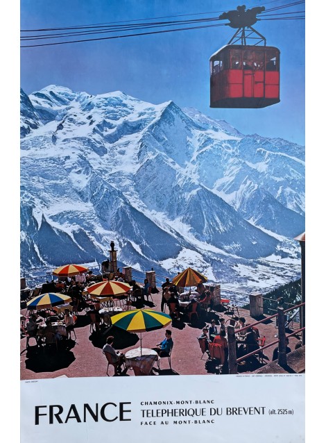 Chamonix Mont-Blanc, Téléphérique du Brévent. 1972.