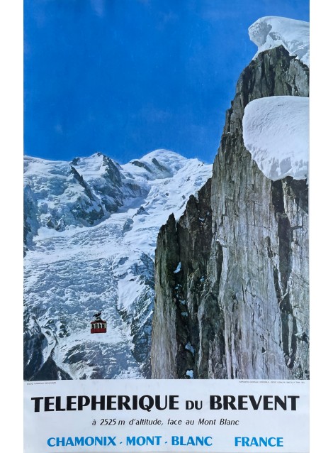 Chamonix Mont-Blanc, Téléphérique du Brévent. 1972.