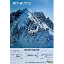 Air Alpes. Horaires hiver 1970-1971.