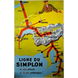 La ligne du Simplon. Walther Spinner. 1953.