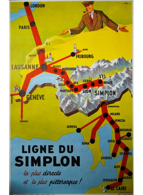 La ligne du Simplon. Walther Spinner. 1953.