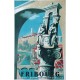 Willy Jordan. Réunion des ses trois affiches sur Fribourg. 1933, 1938, 1949