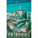 Willy Jordan. Réunion des ses trois affiches sur Fribourg. 1933, 1938, 1949