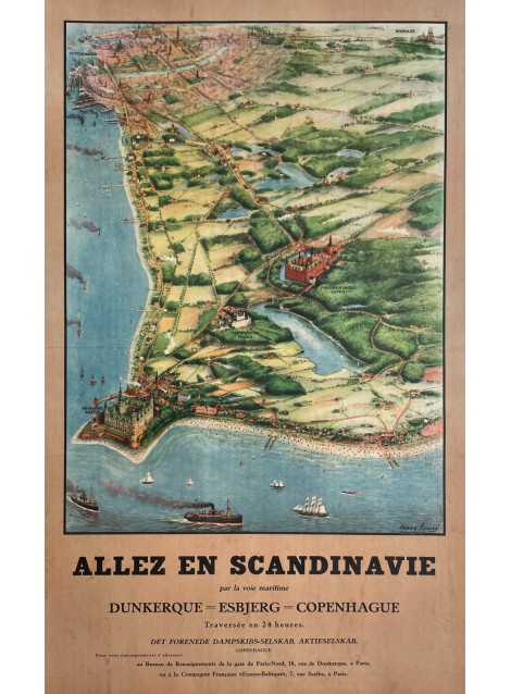 Franz Sedivy. Allez en Scandinavie. Copenhague. Ca 1930.