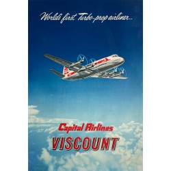 Capital Airlines. Viscount. Ca 1955.