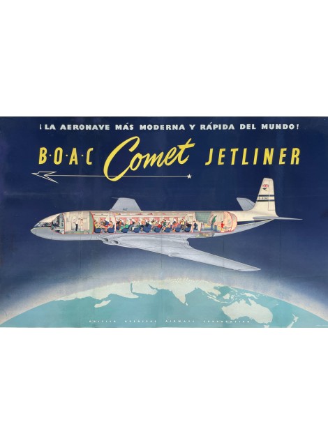 BOAC Comet Jetlliner. Ca 1952.