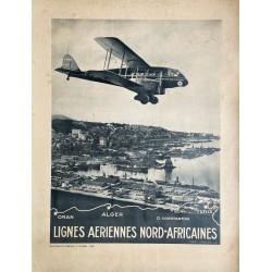 Lignes aériennes nord-africaines. Vers 1935.